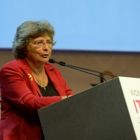 Foto Nicoloro G.  29/06/2015   Milano   Nell' ambito di Expo 2015 un evento organizzato da We- Women for Expo dal titolo " Nurturing a sustainable future "'. nella foto Jacqueline Franjou, CEO di Women's Forum.