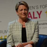 Foto Nicoloro G.  29/06/2015   Milano   Nell' ambito di Expo 2015 un evento organizzato da We- Women for Expo dal titolo " Nurturing a sustainable future "'. nella foto Fiona Dawson, presidente Mars Food.