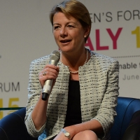 Foto Nicoloro G.  29/06/2015   Milano   Nell' ambito di Expo 2015 un evento organizzato da We- Women for Expo dal titolo " Nurturing a sustainable future "'. nella foto Fiona Dawson, presidente Mars Food.
