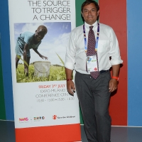 Foto Nicoloro G.  03/07/2015   Milano   Nell' ambito di Expo 2015 un evento organizzato da We- Women for Expo e da Save the Children dal titolo " Starting from girls ", ossia investire sulle ragazze per sconfiggere la malnutrizione. nella foto Claudio Tesauro, presidente di Save the Children Italia.
