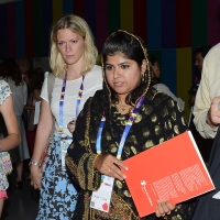 Foto Nicoloro G.  03/07/2015   Milano   Nell' ambito di Expo 2015 un evento organizzato da We- Women for Expo e da Save the Children dal titolo " Starting from girls ", ossia investire sulle ragazze per sconfiggere la malnutrizione. nella foto Khalida Brohi, fondatrice e direttore di Shugar Empowerment Society.