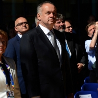 Foto Nicoloro G.  24/06/2015  Milano    Nell\' ambito di Expo 2015 si è svolta la Giornata Nazionale della Slovacchia. nella foto il presidente slovacco Andrey Kiska.