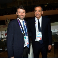 Foto Nicoloro G.  31/07/2015   Milano    Nell' ambito di Expo 2015 si svolge la Conferenza Internazionale dei ministri della Cultura di piÃ¹ di 80 paesi presenti. nella foto il ministro Dario Franceschini, a sinistra, e il commissario unico di Expo 2015 Giuseppe Sala.