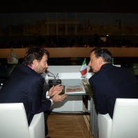 Foto Nicoloro G.  31/07/2015   Milano    Nell' ambito di Expo 2015 si svolge la Conferenza Internazionale dei ministri della Cultura di piÃ¹ di 80 paesi presenti. nella foto il ministro Dario Franceschini, a sinistra, e il commissario unico di Expo 2015 Giuseppe Sala.