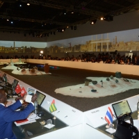 Foto Nicoloro G.  31/07/2015   Milano    Nell' ambito di Expo 2015 si svolge la Conferenza Internazionale dei ministri della Cultura di piÃ¹ di 80 paesi presenti. nella foto una veduta del salone della Conferenza.