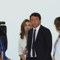 Foto Nicoloro G.  31/07/2015   Milano    Nell' ambito di Expo 2015 si svolge la Conferenza Internazionale dei ministri della Cultura di piÃ¹ di 80 paesi presenti. nella foto il presidente del Consiglio Matteo Renzi.