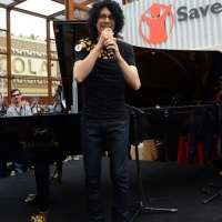 Foto Nicoloro G.   05/05/2015  Milano    Expo Milano 2015, l' Esposizione Internazionale che l'Italia ospiterà dal primo Maggio al 31 Ottobre 2015. nella foto il pianista Giovanni Allevi, ambasciatore di Save the Children, all' inaugurazione del Villaggio Save the Children.