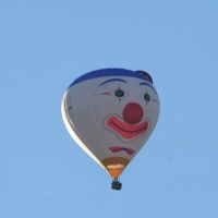 Foto Nicoloro G.  19/09/2010 Ferrara  Sesta edizione del ” Ferrara Balloons Festival 2010 “, festival internazionale delle mongolfiere. Organizzato dal Comune e dalla Provincia di Ferrara vanta equipaggi provenienti da diverse parti del mondo. Il cattivo tempo meteo aveva impedito nel giorno dell’ inaugurazione, il 17/09, il levarsi in aria delle mongolfiere e dei paramotori, ma oggi la manifestazione ha avuto il suo regolare svolgimento. nella foto Una mongolfiera