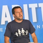 Foto Nicoloro G.   01/08/2020    Cervia ( RA ) Seconda serata della Festa della Lega Romagna che ha visto la presenza del leader del Carroccio. nella foto il segretario della Lega Matteo Salvini.