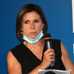 Foto Nicoloro G.   04/08/2020  Cervia ( RA )   Ultima giornata della Festa della Lega Romagna. nella foto la giornalista Bianca Berlinguer.