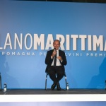 Foto Nicoloro G.   04/08/2020  Cervia ( RA )   Ultima giornata della Festa della Lega Romagna. nella foto da sinistra Bianca Berlinguer, Luca Zaia e Maurizio Belpietro.