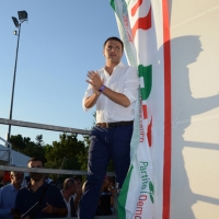 Foto Nicoloro G. 30/08/2013 Borgo Sisa ( Ravenna ) Festa del PD con l’ intervento del sindaco di Firenze Matteo Renzi. nella foto Matteo Renzi