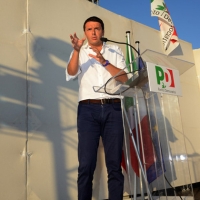 Foto Nicoloro G. 30/08/2013 Borgo Sisa ( Ravenna ) Festa del PD con l’ intervento del sindaco di Firenze Matteo Renzi. nella foto Matteo Renzi 