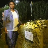 Foto Nicoloro G. 26/07/2013 Cervia ( Ravenna ) Nell' ambito della Festa del PD di Cervia serata di dibattito sul tema " Il contributo degli immigrati all' economia italiana " alla presenza del ministro dell' Integrazione Cecilie Kyenge. nella foto Cecilie Kyenge         