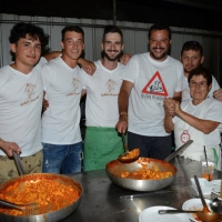 Foto Nicoloro G.  25/07/2015  Cervia ( Ravenna )  Festa Nazionale della Lega Nord Romagna. nella foto Matteo Salvini tra gli addetti alla cucina.