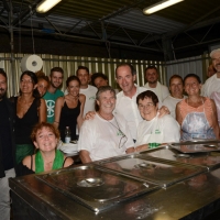 Foto Nicoloro G. 03/08/2013 Milano Marittima ( Ravenna ) Il presidente della regione Veneto Luca Zaia ha aperto la prima delle quattro giornate della Festa della Lega Nord Romagna che ha registrato il rifiuto a partecipare del ministro dell' Integrazione Cecile Kyenge. nella foto Luca Zaia e i volontari