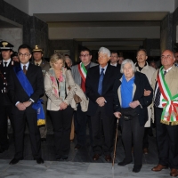 Foto Nicoloro G. 25/04/2011 Marzabotto (BO) Per il 25 Aprile " Festa della Liberazione " cerimonia di commemorazione delle vittime della strage nazifascista di Marzabotto. nella foto Gian Carlo Caselli – Margherita Hack – Romano Franchi e autorità civili e militari