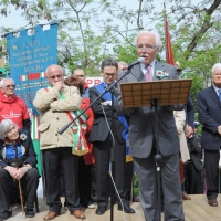 Foto Nicoloro G. 25/04/2011 Marzabotto (BO) Per il 25 Aprile " Festa della Liberazione " cerimonia di commemorazione delle vittime della strage nazifascista di Marzabotto. nella foto Valter Cardi