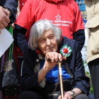 Foto Nicoloro G. 25/04/2011 Marzabotto (BO) Per il 25 Aprile " Festa della Liberazione " cerimonia di commemorazione delle vittime della strage nazifascista di Marzabotto. nella foto Margherita Hack
