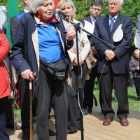 Foto Nicoloro G. 25/04/2011 Marzabotto (BO) Per il 25 Aprile " Festa della Liberazione " cerimonia di commemorazione delle vittime della strage nazifascista di Marzabotto. nella foto Margherita Hack