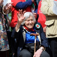 Foto Nicoloro G. 25/04/2011 Marzabotto (BO) Per il 25 Aprile " Festa della Liberazione " cerimonia di commemorazione delle vittime della strage nazifascista di Marzabotto. nella foto Margherita Hack