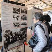 Foto Nicoloro G. 25/04/2011 Marzabotto (BO) Per il 25 Aprile " Festa della Liberazione " cerimonia di commemorazione delle vittime della strage nazifascista di Marzabotto. nella foto Mostra sulla strage e sulla lotta partigiana