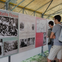 Foto Nicoloro G. 25/04/2011 Marzabotto (BO) Per il 25 Aprile " Festa della Liberazione " cerimonia di commemorazione delle vittime della strage nazifascista di Marzabotto. nella foto Mostra sulla strage e sulla lotta partigiana