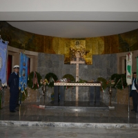 Foto Nicoloro G. 25/04/2013 Marzabotto ( Bologna ) Celebrazione della Festa della Liberazione in questo paese che durante la Seconda guerra mondiale subì una strage perpetrata dai nazisti. nella foto Il sacrario che raccoglie i resti delle vittime della starge