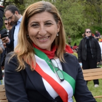 Foto Nicoloro G. 25/04/2013 Marzabotto ( Bologna ) Celebrazione della Festa della Liberazione in questo paese che durante la Seconda guerra mondiale subì una strage perpetrata dai nazisti. nella foto Giusi Nicolini, Sindaco di Lampedusa