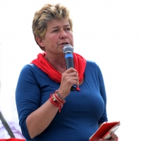 guerra mondiale subì una strage perpetrata dai nazisti. nella foto Il Segretario della CGIL Susanna Camusso