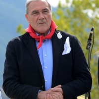 Foto Nicoloro G. 25/04/2013 Marzabotto ( Bologna ) Celebrazione della Festa della Liberazione in questo paese che durante la Seconda guerra mondiale subì una strage perpetrata dai nazisti. nella foto Il Presidente del Senato, Pietro Grasso. 