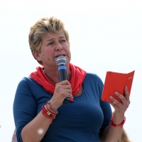 guerra mondiale subì una strage perpetrata dai nazisti. nella foto Il Segretario della CGIL Susanna Camusso