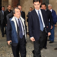 Foto Nicoloro G. Milano 30/09/2010 Nell' ambito della seconda Festa della Liberta' organizzata dal PdL al castello Sforzesco incontro e dibattito sul tema " Comunicazione e informazione al servizio dei partiti o dei cittadini ? ". nelle foto Renato Brunetta – Daniele Capezzone