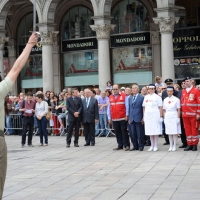 Foto Nicoloro G. 02/06/2011 Milano Celebrazione della Festa della Repubblica in piazza Duomo alla presenza delle piu\' alte cariche dell\' amministrazione e delle Forze Armate. nella foto Nello Barale