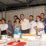 Foto Nicoloro G.   31/07/2022   Cervia ( RA  )   Festa della Lega Romagna. nella foto Matteo Salvini tra i volontari nella cucina della Festa.