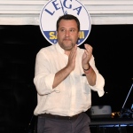 Foto Nicoloro G.   31/07/2022   Cervia ( RA  )   Festa della Lega Romagna. nella foto il leader della Lega Matteo Salvini.