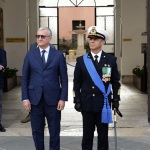 Foto Nicoloro G. 04/11/2022   Ravenna   Festa dell\' Unità Nazionale e delle Forze Armate. nella foto il prefetto Castrese De Rosa, a sinistra, e il comandante della Guardia Costiera  Francesco Cimmino.
