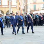 Foto Nicoloro G. 04/11/2022   Ravenna   Festa dell\' Unità Nazionale e delle Forze Armate. nella foto da sinistra il comandante della Guardia Costiera Francesco Cimmino, il prefetto Castrese De Rosa, per la Provincia Gianni Grandu e il sindaco Michele de Pascale.