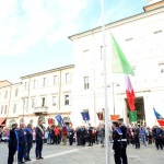 Foto Nicoloro G. 04/11/2022   Ravenna   Festa dell' Unità Nazionale e delle Forze Armate. nella foto momenti dell' alzabandiera.