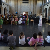 Foto Nicoloro G.  08/06/2014   Ravenna    Terza ed ultima giornata dell' ottava edizione del       " Festival delle Culture " che quest' anno affronta le tematiche della partecipazione, della convivenza e dell' incontro, per un arricchimento collettivo. nella foto un gruppo di appartenenti alla Comunità  EDO mette in scena un matrimonio della loro tradizione.