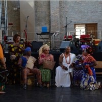 Foto Nicoloro G.  08/06/2014   Ravenna    Terza ed ultima giornata dell' ottava edizione del       " Festival delle Culture " che quest' anno affronta le tematiche della partecipazione, della convivenza e dell' incontro, per un arricchimento collettivo. nella foto un gruppo di appartenenti alla Comunità  EDO mette in scena un matrimonio della loro tradizione.