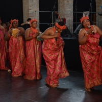 Foto Nicoloro G.  08/06/2014   Ravenna    Terza ed ultima giornata dell\' ottava edizione del       \" Festival delle Culture \" che quest\' anno affronta le tematiche della partecipazione, della convivenza e dell\' incontro, per un arricchimento collettivo. nella foto un gruppo di donne nigeriane interculturali presentano danze tradizionali.