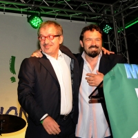 Foto Nicoloro G. 26/07/2012 Marina di Ravenna Il neo segretario federale Roberto Maroni interviene alla festa nazionale della Lega Nord Romagna. nella foto Roberto Maroni – Gianluca Pini