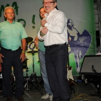 Foto Nicoloro G. 26/07/2012 Marina di Ravenna Il neo segretario federale Roberto Maroni interviene alla festa nazionale della Lega Nord Romagna. nella foto Roberto Maroni
