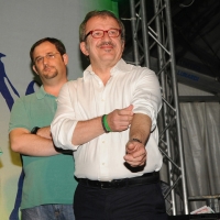 Foto Nicoloro G. 26/07/2012 Marina di Ravenna Il neo segretario federale Roberto Maroni interviene alla festa nazionale della Lega Nord Romagna. nella foto Roberto Maroni