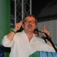 Foto Nicoloro G. 26/07/2012 Marina di Ravenna Il neo segretario federale Roberto Maroni interviene alla festa nazionale della Lega Nord Romagna. nella foto Roberto Maroni