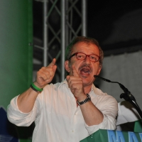 Foto Nicoloro G. 26/07/2012 Marina di Ravenna Il neo segretario federale Roberto Maroni interviene alla festa nazionale della Lega Nord Romagna. nella foto Roberto Maroni