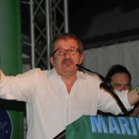 Foto Nicoloro G. 26/07/2012 Marina di Ravenna Il neo segretario federale Roberto Maroni interviene alla festa nazionale della Lega Nord Romagna. nella foto Roberto Maroni