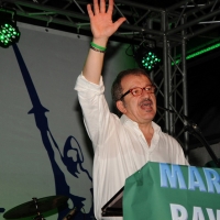 Foto Nicoloro G. 26/07/2012 Marina di Ravenna Il neo segretario federale Roberto Maroni interviene alla festa nazionale della Lega Nord Romagna. nella foto Roberto Maroni