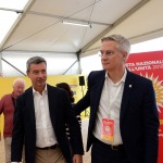Foto Nicoloro G.   08/09/2019   Ravenna    Festa Nazionale dell' Unita'. Assemblea nazionale dei Segretari di circolo PD. nella foto il vicepresidente del PD Andrea Orlando, a sinistra, e Stefano Vaccari, responsabile Relazioni Esterne del PD.